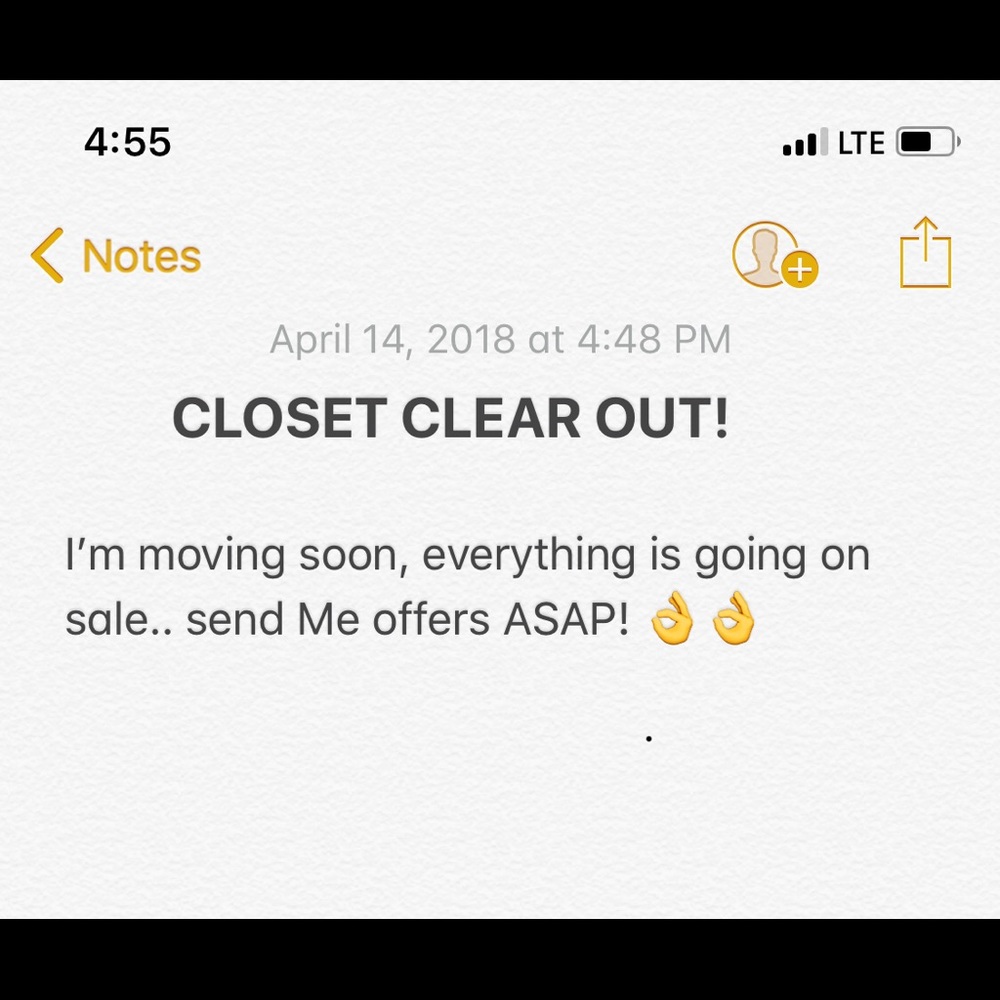 Moving sale!